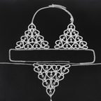Rhinestone Chain Body Jewelry Lingerie Set