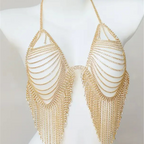Rhinestone Bra & Body Chain Set – Luxury Crystal Body Jewelry for Women