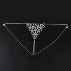 Rhinestone Chain Body Jewelry Lingerie Set