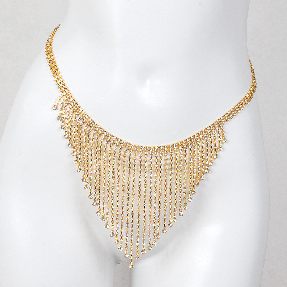 Rhinestone Bra & Body Chain Set – Luxury Crystal Body Jewelry for Women