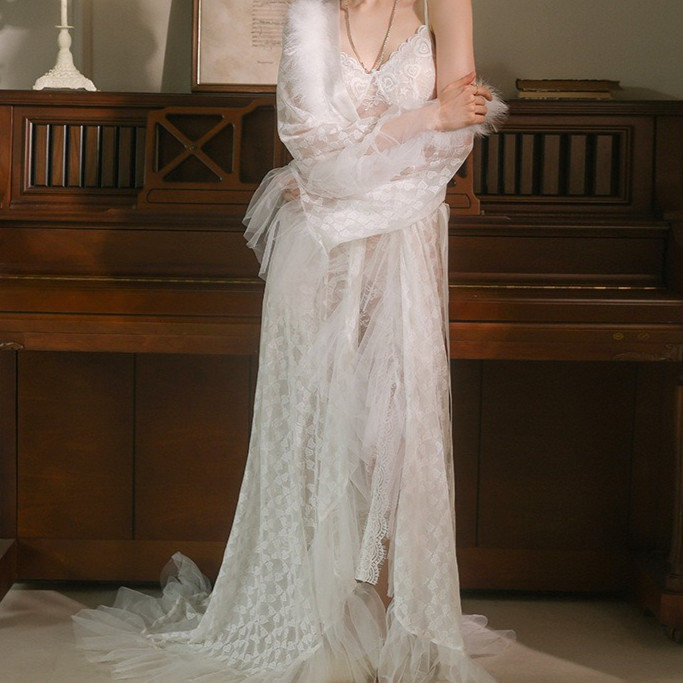 Tulle & Lace Two-Piece Sleep Set