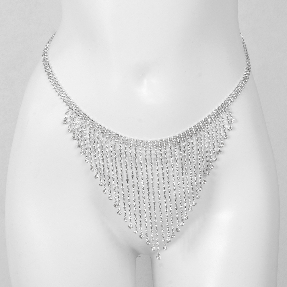 Rhinestone Bra & Body Chain Set – Luxury Crystal Body Jewelry for Women