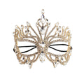 Rhinestone Masquerade Mask for Women – Crystal Venetian Face Mask for Carnival, Parties & Halloween