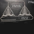 Rhinestone Chain Body Jewelry Lingerie Set