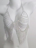 Rhinestone Bra & Body Chain Set – Luxury Crystal Body Jewelry for Women